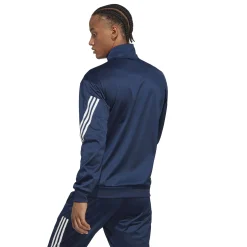 Flash Sale 3-Stripes Knit Training Jacket Men - Dark Blue, White Jackets