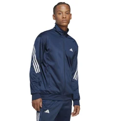 Flash Sale 3-Stripes Knit Training Jacket Men - Dark Blue, White Jackets
