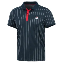 Outlet Stripes Polo Men - Dark Blue, White Shirts