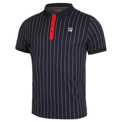 Hot Stripes Polo Men - Dark Blue, White Shirts