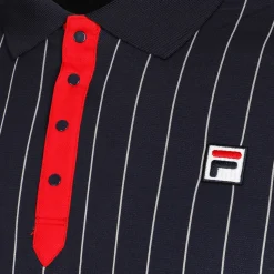 Hot Stripes Polo Men - Dark Blue, White Shirts