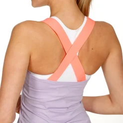 Fashion Summerbreeze Crossback Tank Top Women - Lilac, Orange Tops