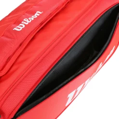 Cheap Super Tour Racket Bag 9 Pack - Red, White Racket Bags