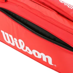 Cheap Super Tour Racket Bag 9 Pack - Red, White Racket Bags