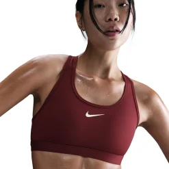 Best Swoosh Bra Sports Bras Women - Dark Red, White Sports Bras