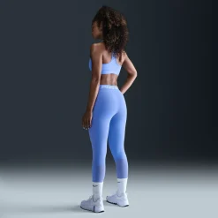Online Swoosh Medium Support Sports Bras Women - Light Blue, White Sports Bras