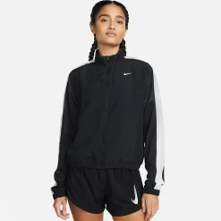 Sale Swoosh Running Jacket Women - Black, Grey Running Clothing