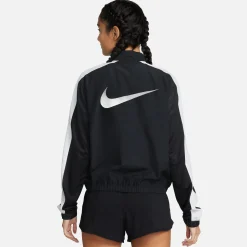 Sale Swoosh Running Jacket Women - Black, Grey Running Clothing