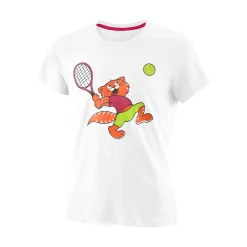 Discount Tabby Tech T-Shirt Girls - White, Multicoloured Shirts