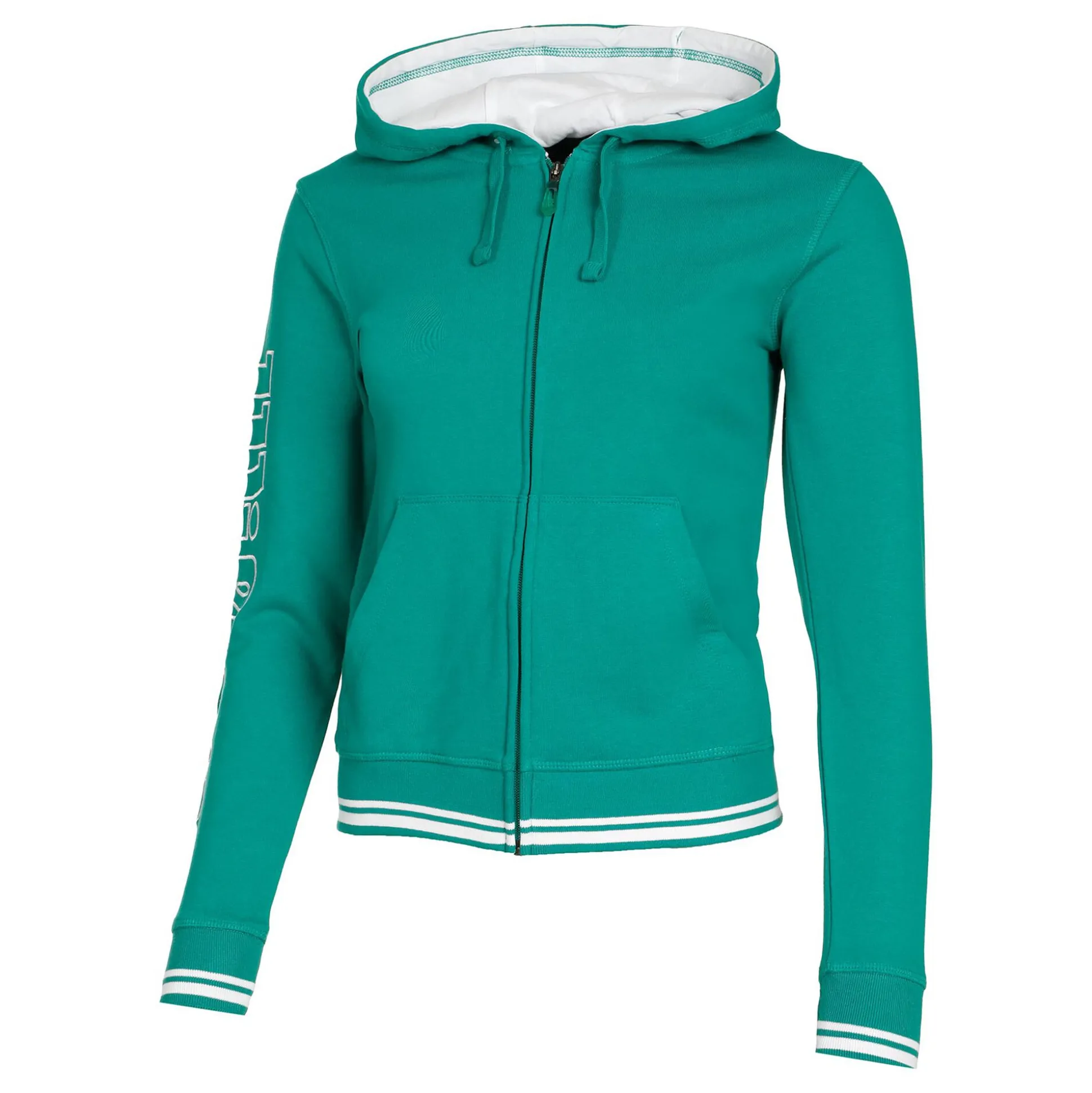Fashion Team II Zip Hoodie Women - Green, White Jackets