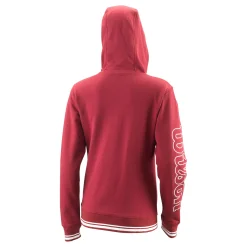 Discount Team II Zip Hoodie Women - Dark Red, White Jackets