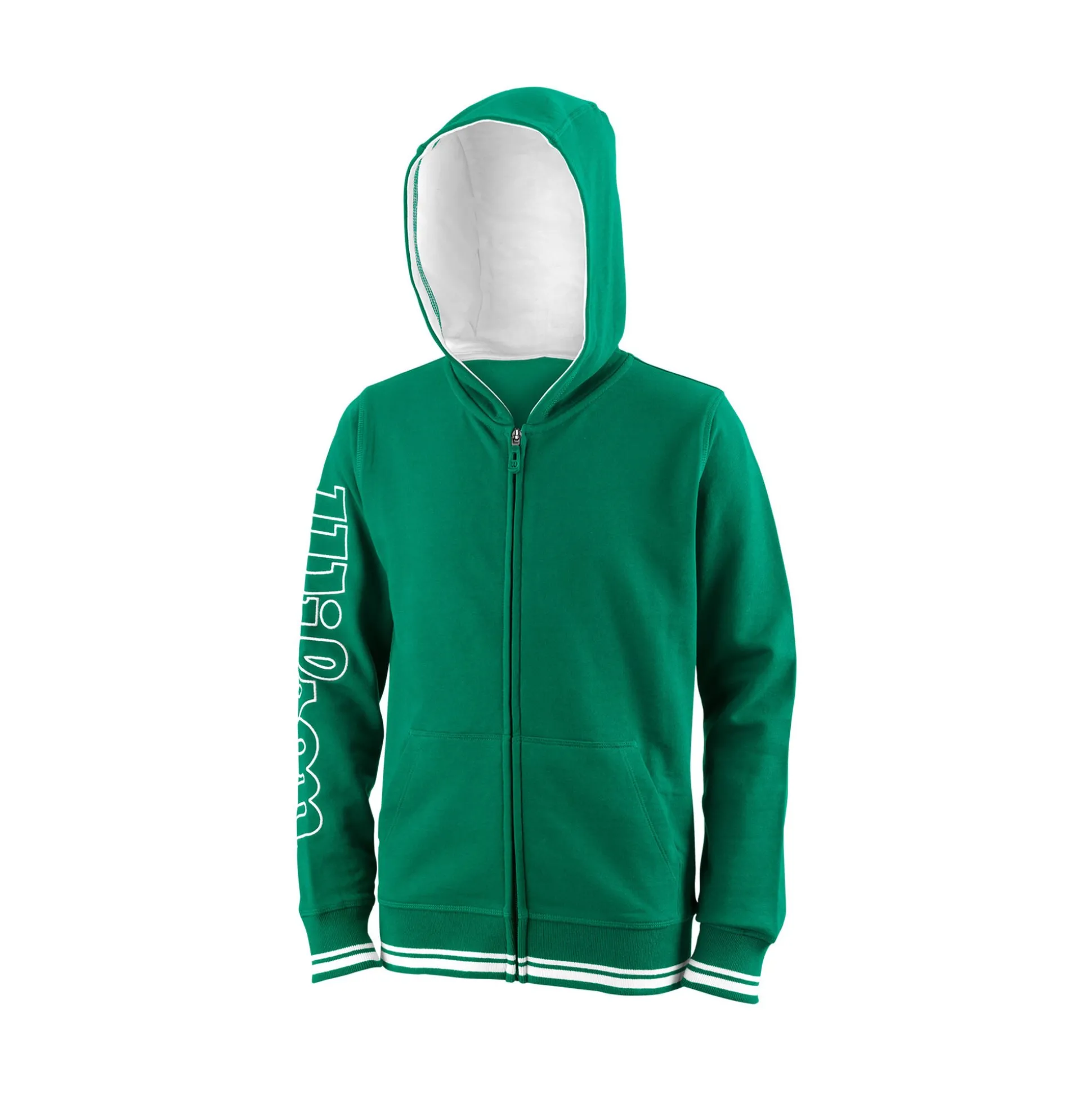 Shop Team Zip Hoodie Boys - Green, White Jackets