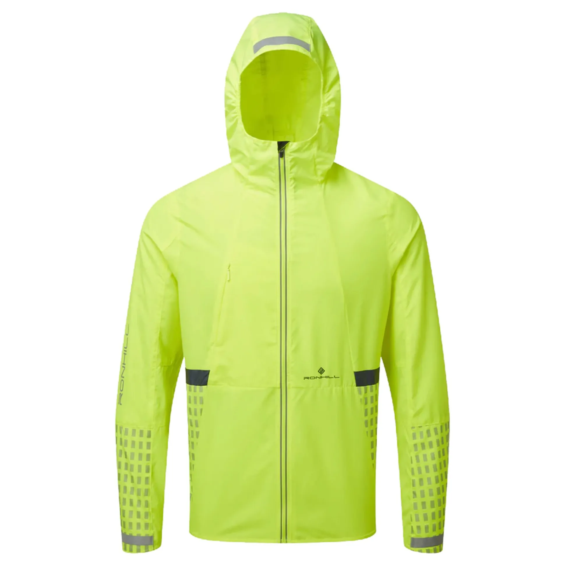 Online Tech Afterhours Running Jacket Men - Neon Yellow Running Clothing