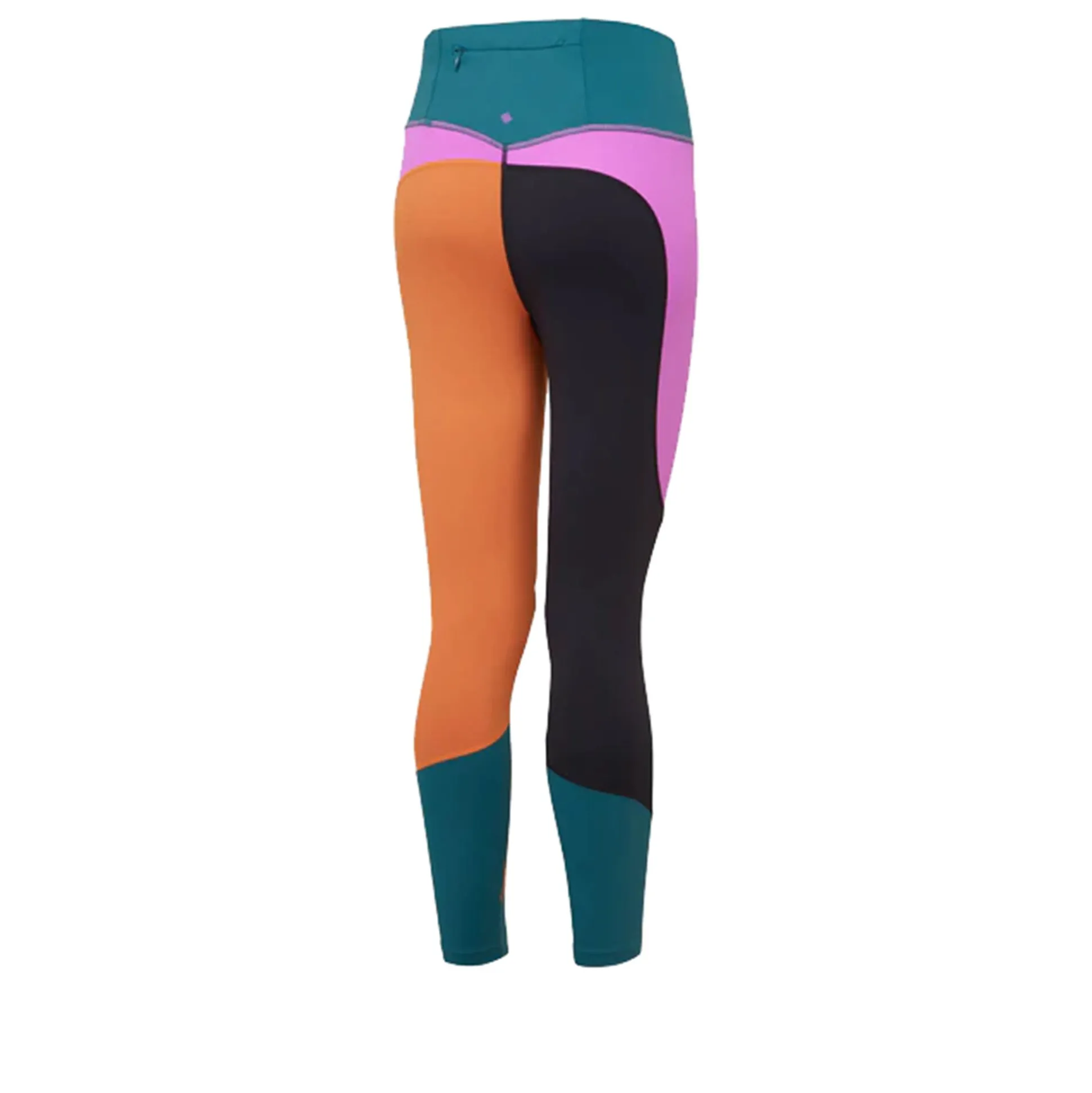 Store Tech Crop Running Tights Women - Petrol, Multicoloured Running Clothing