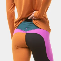 Store Tech Crop Running Tights Women - Petrol, Multicoloured Running Clothing