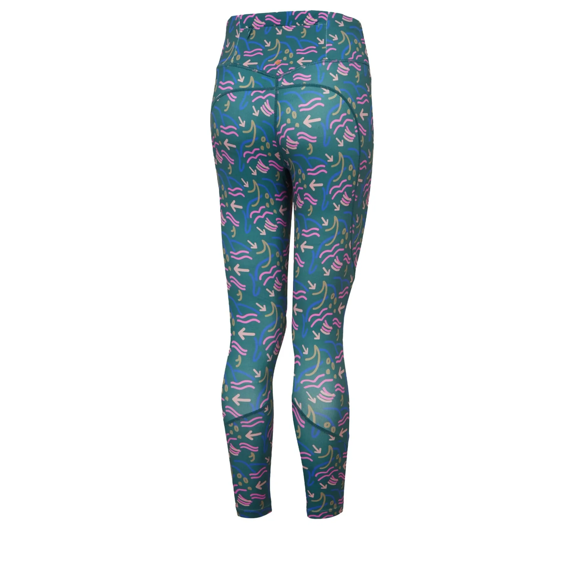 Shop Tech Crop Running Tights Women - Petrol, Multicoloured Running Clothing
