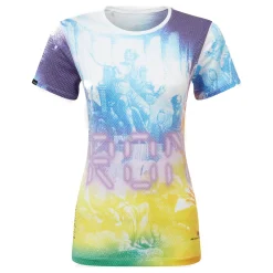 Sale Tech Golden Hour Running Shirt Women - Violet, Yellow Running Clothing