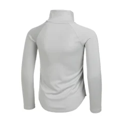 Online Tech Graphic Half-Zip Long Sleeve Girls - Lightgrey, Silver Shirts