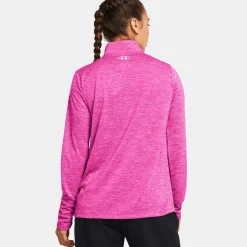 Fashion Tech Half-Zip Twist Long Sleeve Women - Shirts