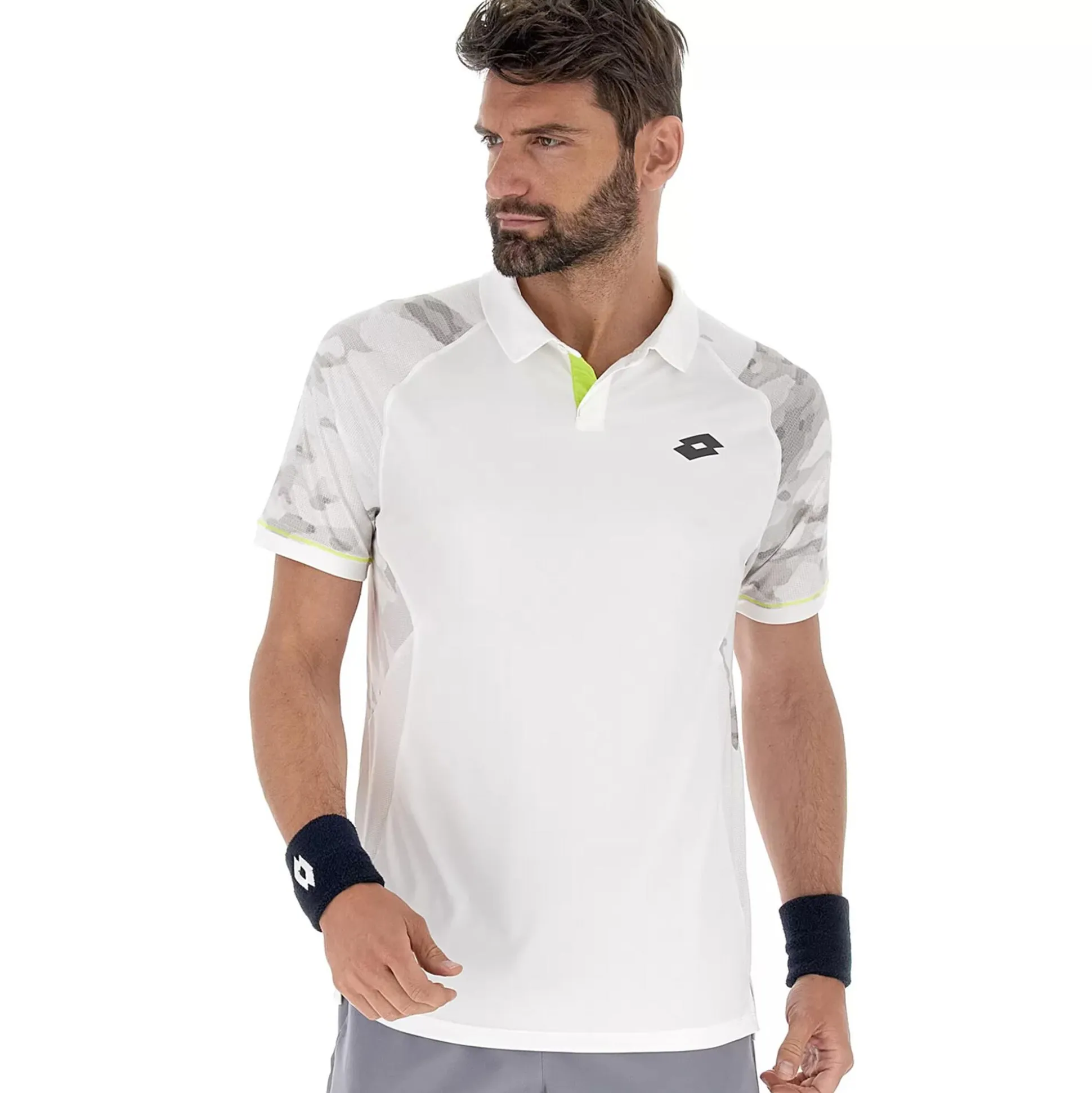 Hot Tech Polo Men - White, Grey Shirts