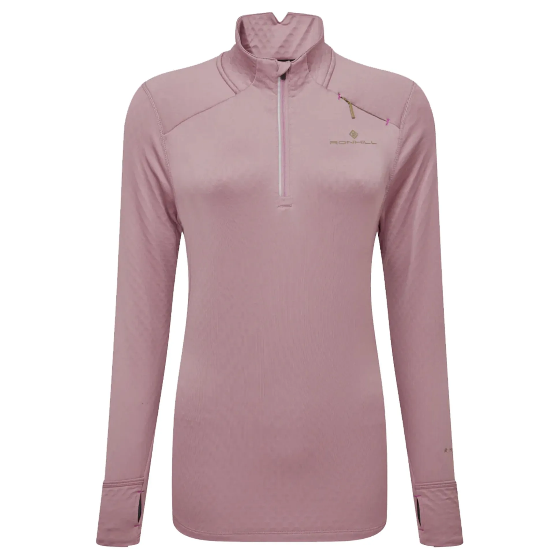 Online Tech Prism 1/2 Zip Running Shirt Women - Antique Pink Running Clothing