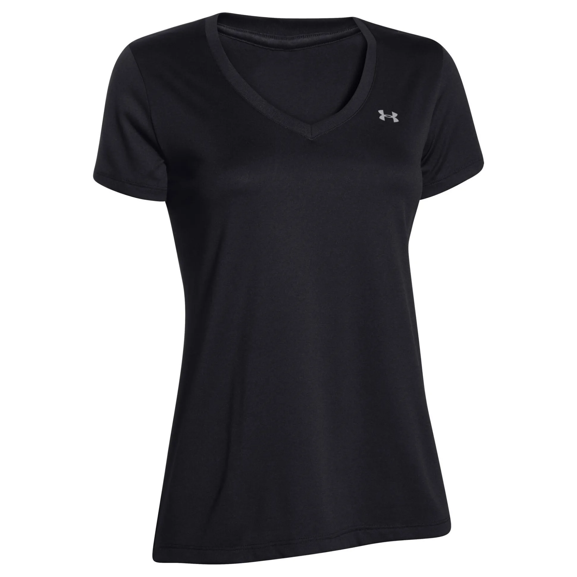Cheap Tech Solid T-Shirt Women - Black, Silver Shirts