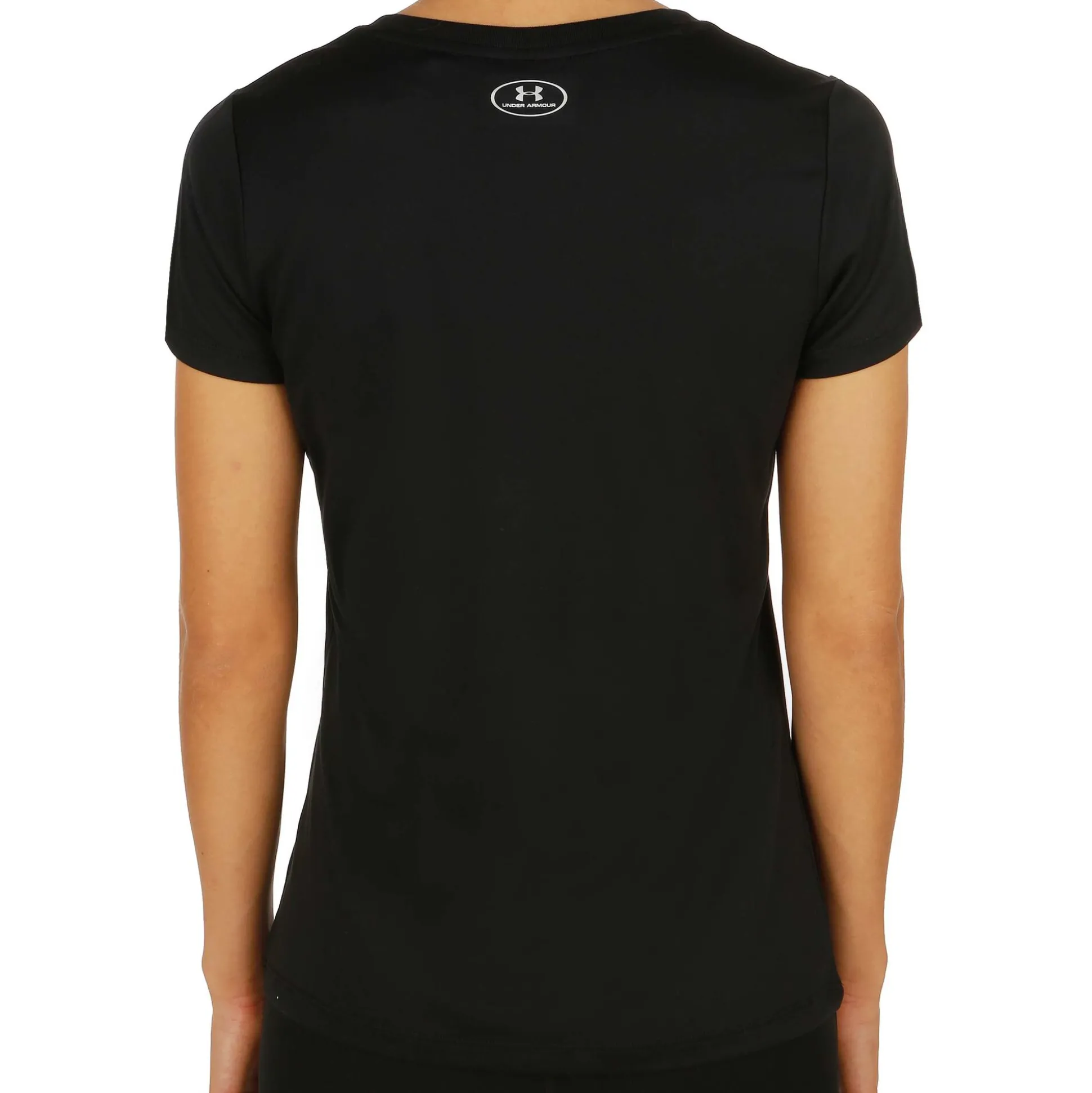 Cheap Tech Solid T-Shirt Women - Black, Silver Shirts