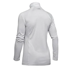Hot Tech Twist Half-Zip Long Sleeve Women - Lightgrey, Silver Shirts