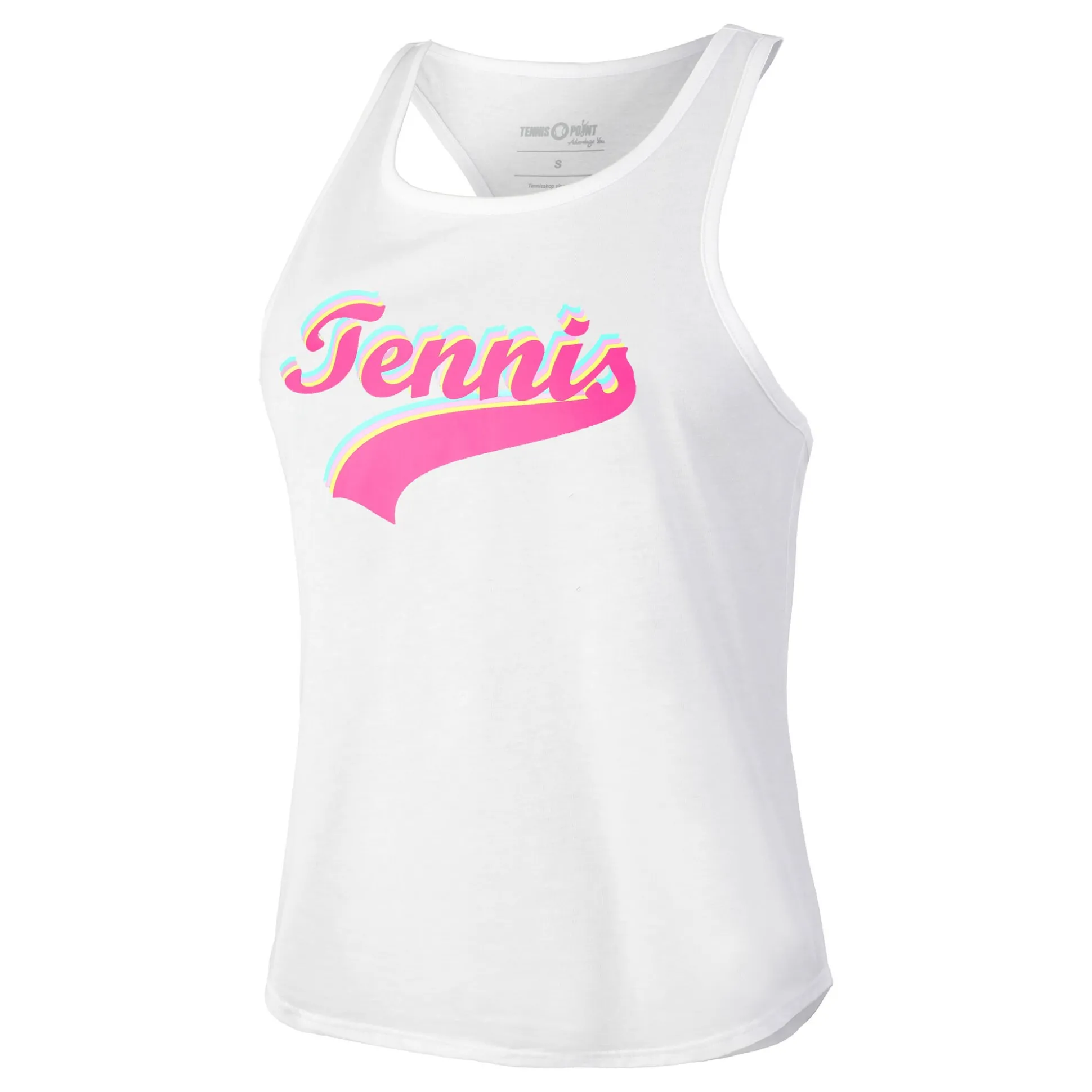 Best Tennis Signature Tank Top Women - White, Multicoloured Tops