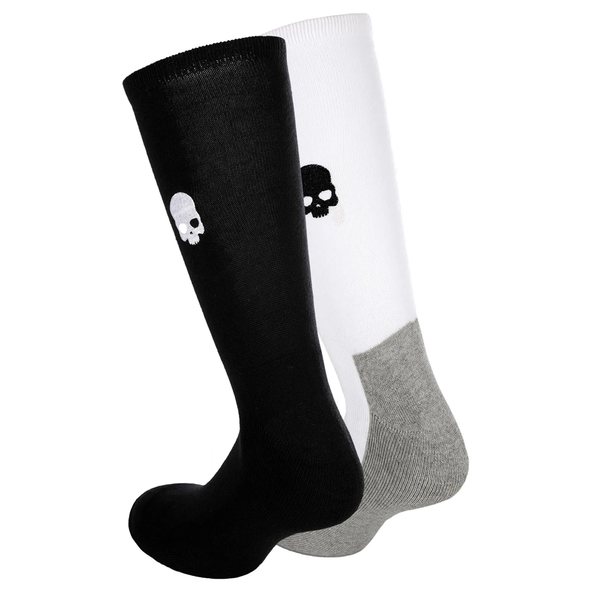 Fashion Tennis Socks 2 Pack - White, Black Socks
