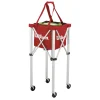 Clearance Tennis Teaching 150 Ball Cart With Wheels - Red Coaching Equipment