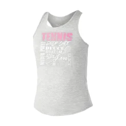 Best Tennis World Tank Top Girls - Grey, Multicoloured Tops