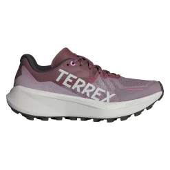 Cheap Terrex Agravic 3 Trail Running Shoe Women - Grey, Dark Red Running Shoes