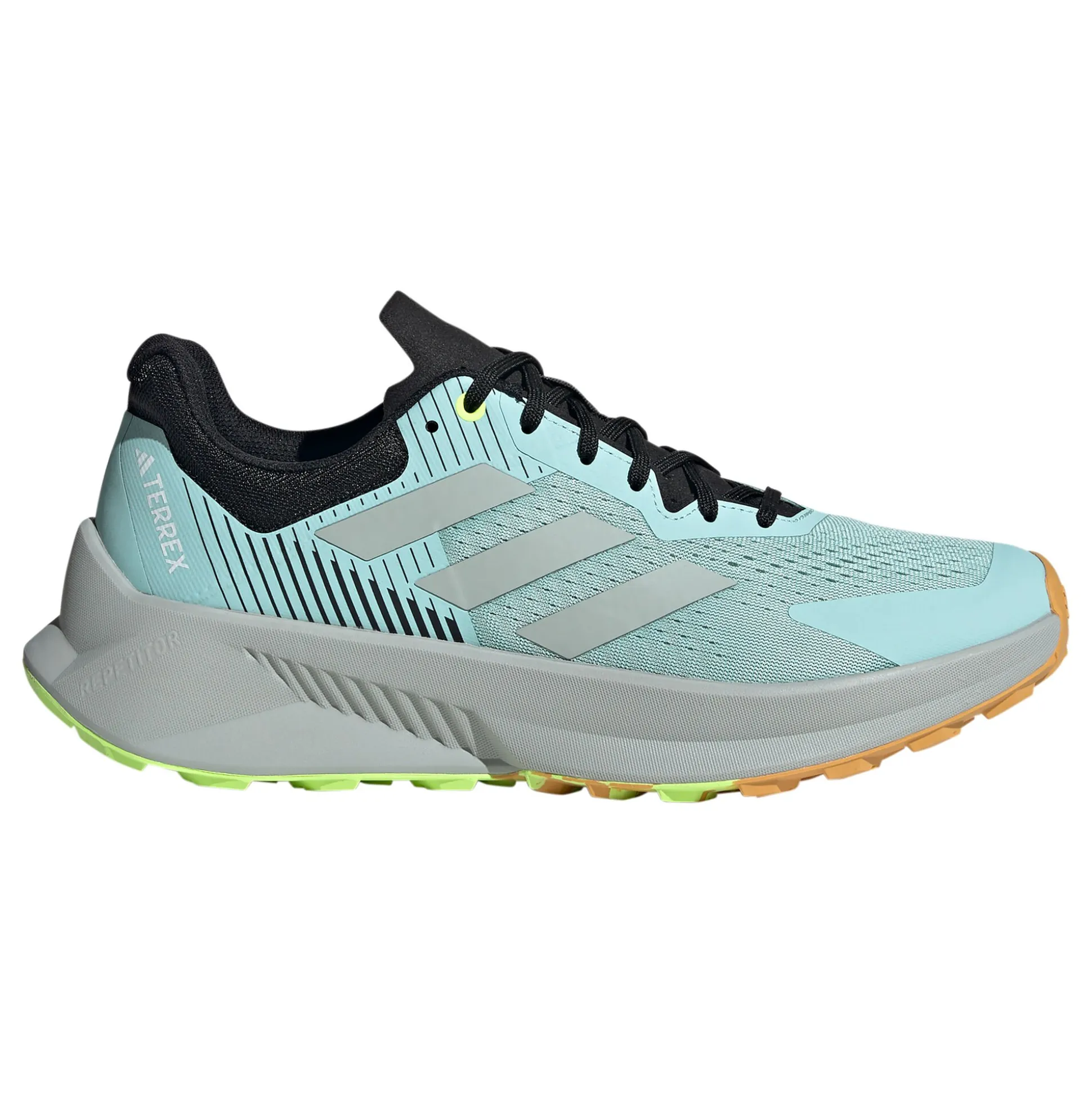 New Terrex Soulstride Flow Trail Running Shoe Men - Grey, Lime Running Shoes