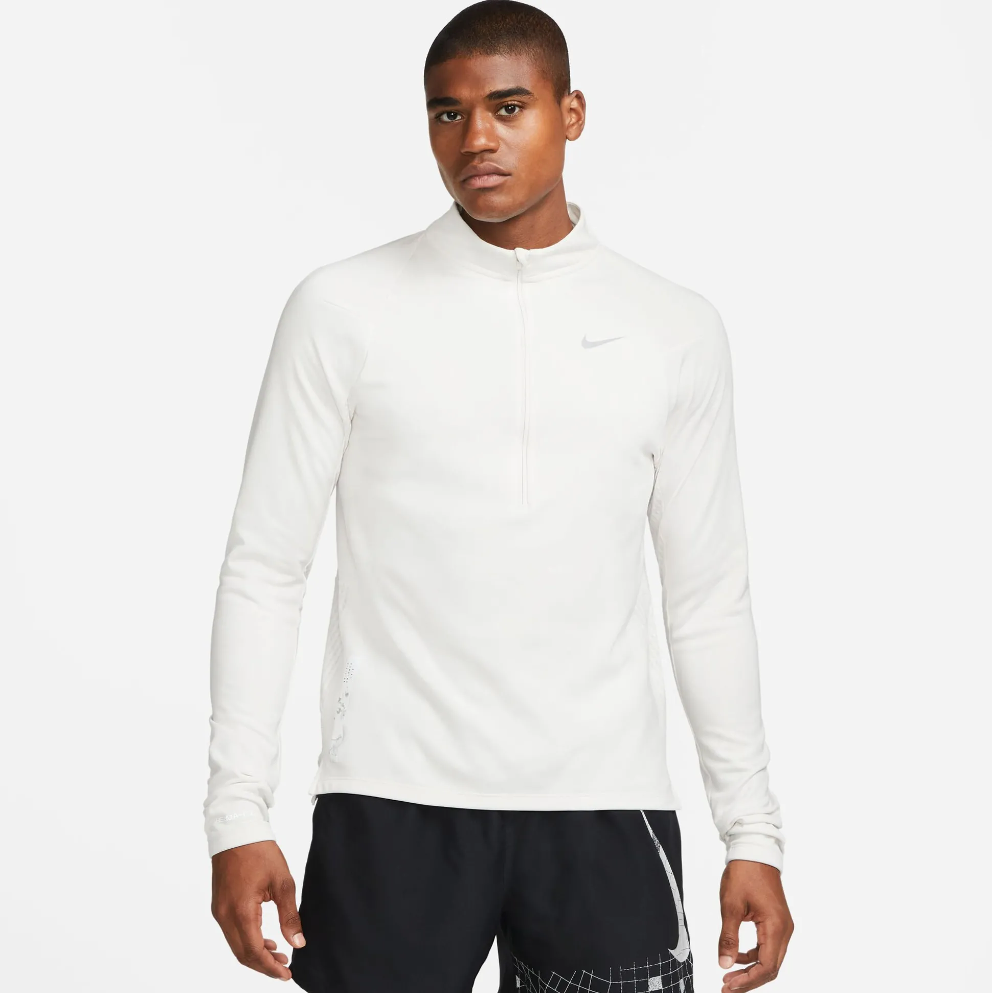 Best Sale TF RDVN Element Half-Zip Running Top Men - Beige, Grey Running Clothing
