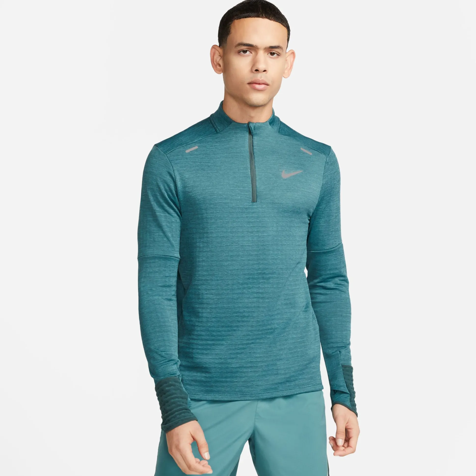 Outlet TF Repel Element Half-Zip Quarter-Zip Running Top Men - Petrol, Grey Running Clothing