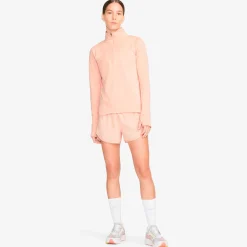 Cheap Therma-Fit Element Half-Zip Running Top Women - Coral, Grey Running Clothing