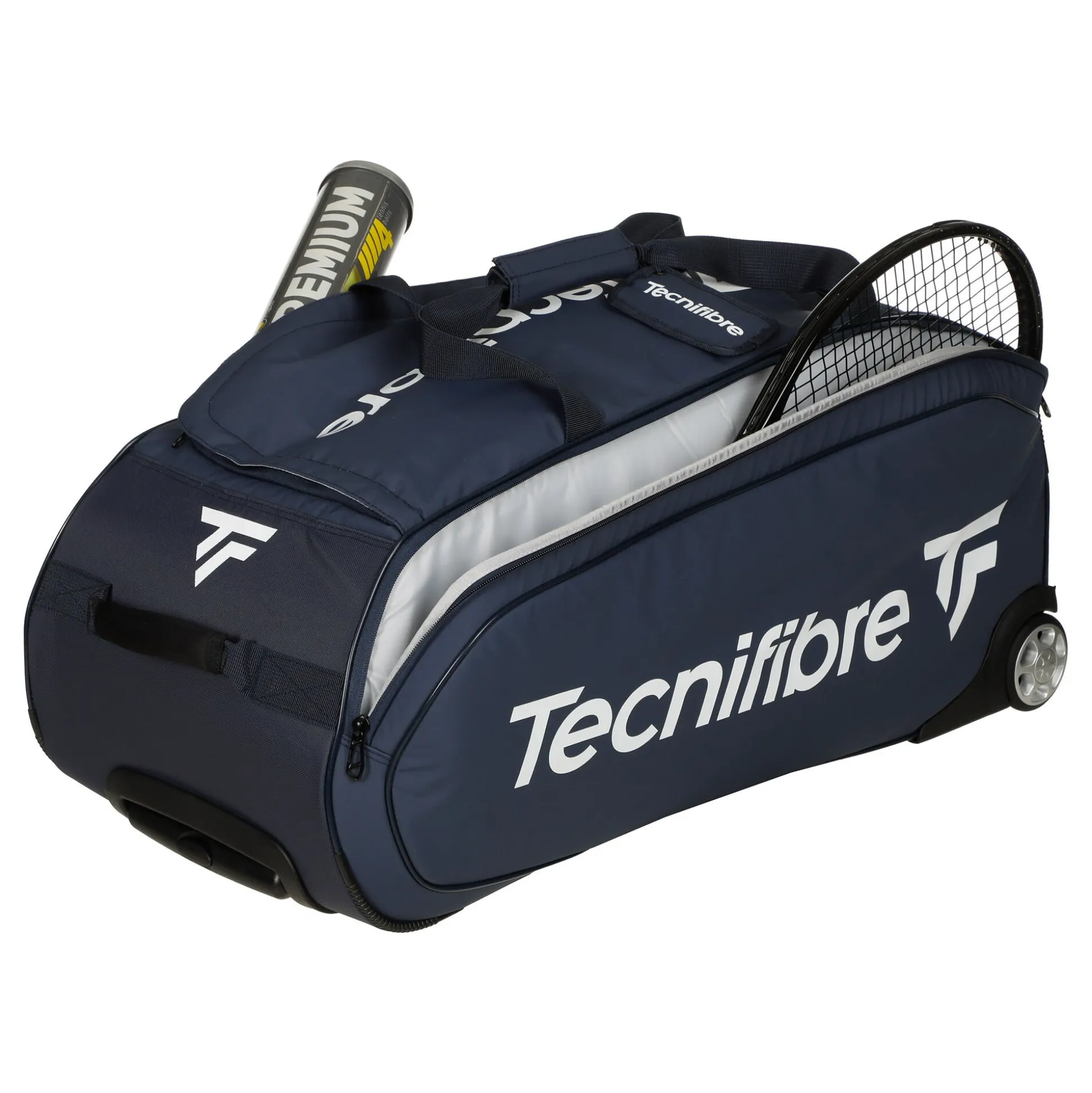 Sale Tour Endurance Rolling Racket Bag - Dark Blue Racket Bags