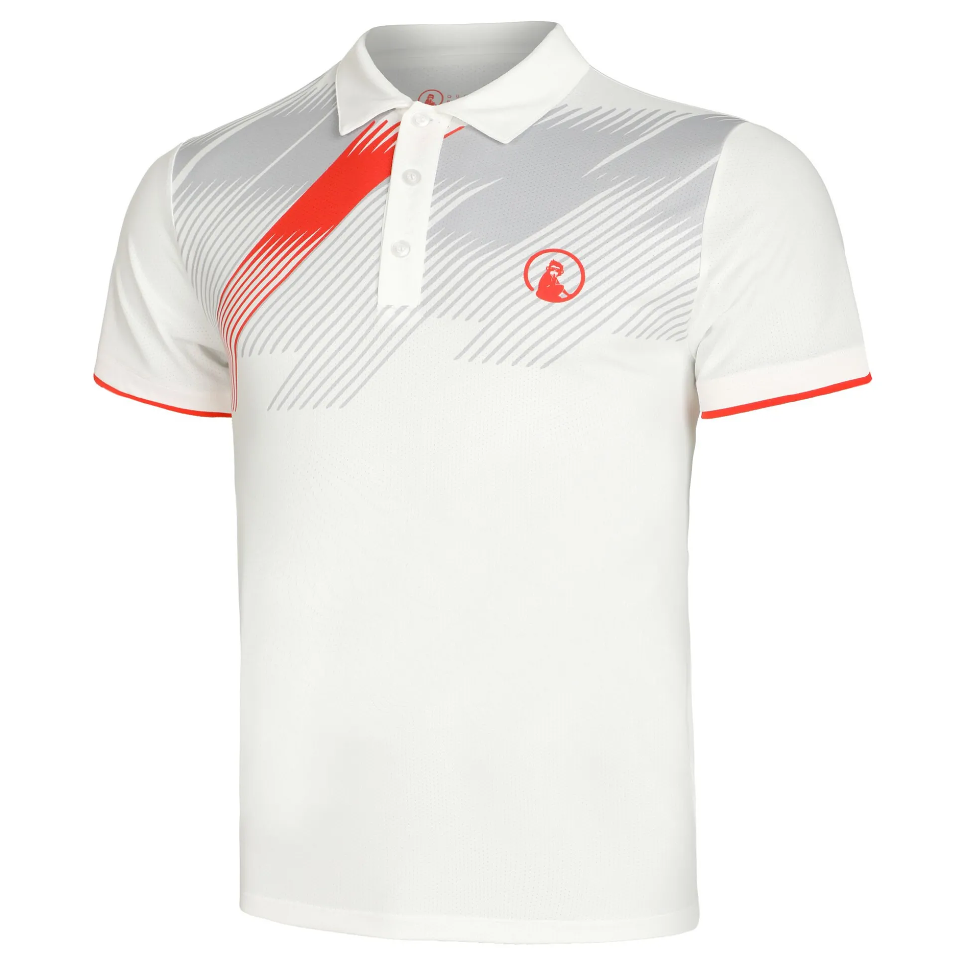 Discount Tournament Polo Men - White, Red Shirts