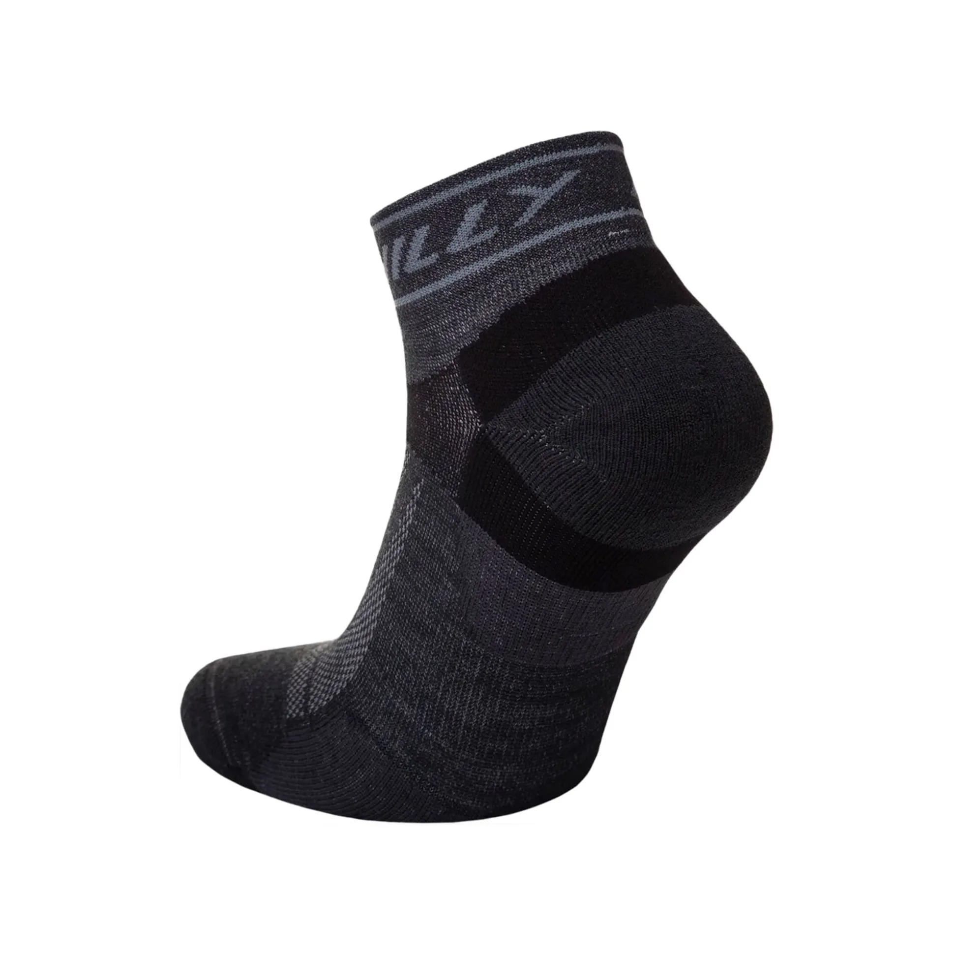 Flash Sale Trail - Quarter - Medium Cushioning Running Socks - Grey, Black Running Clothing