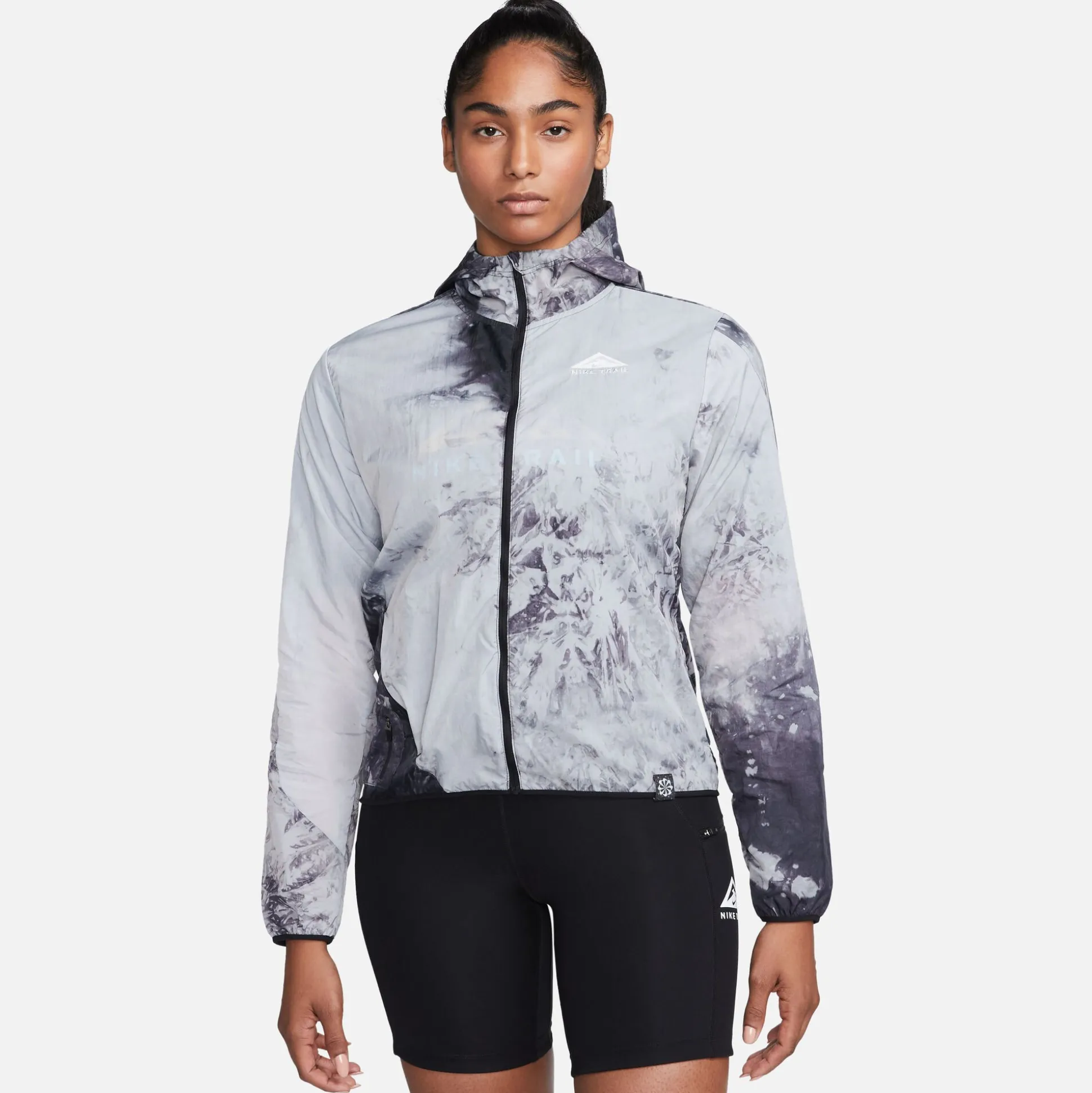 Hot Trail Running Jacket Women - Black, Grey Running Clothing