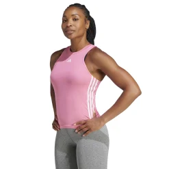 Shop Training ES 3 Stripes Tank Top Women - Pink, White Tops