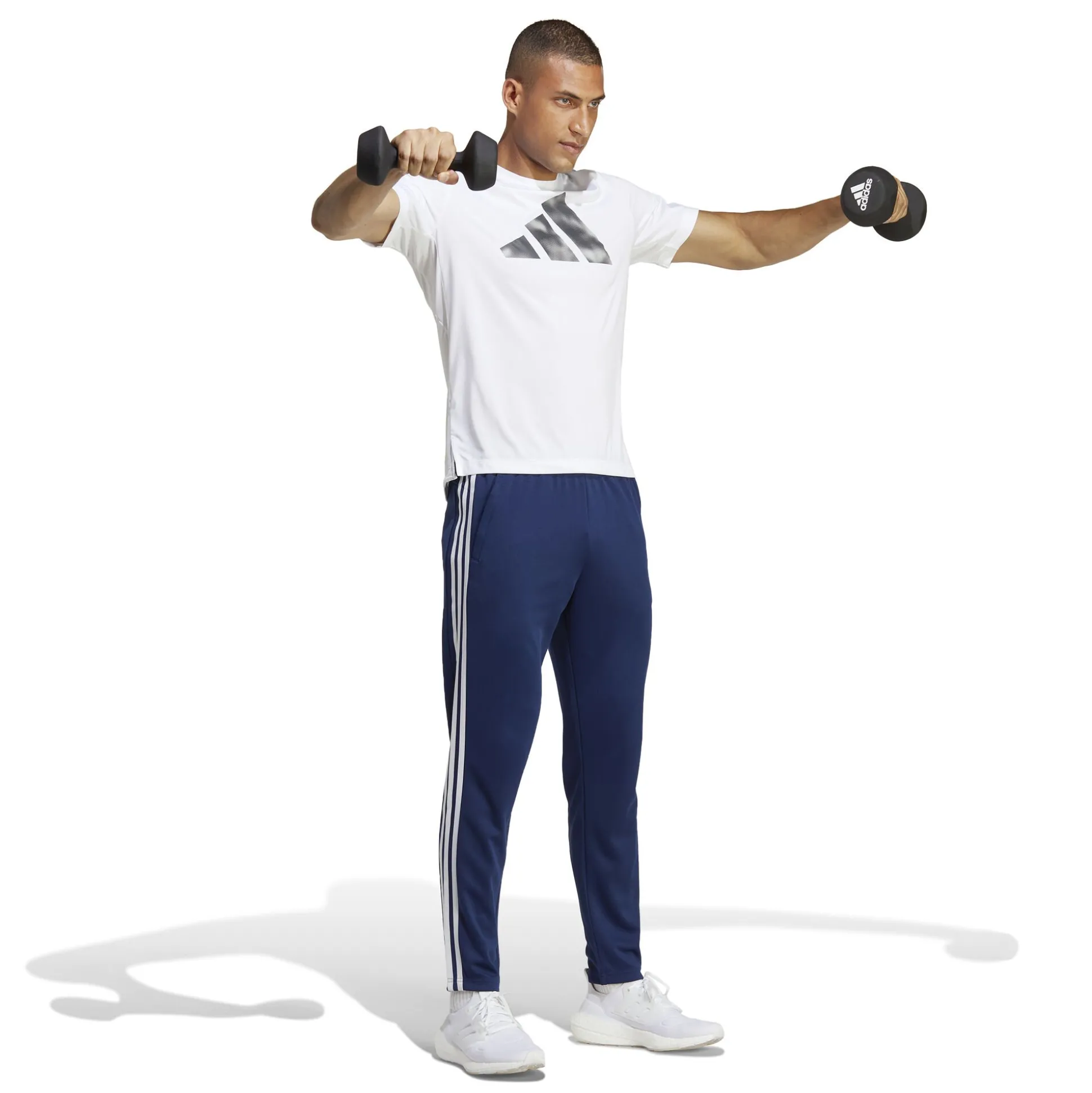 Online Training Essential Base 3 Training Pants Men - Dark Blue, White Pants