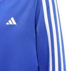 Cheap Training Essentials 3 Stripes Zip Hoodie Kids - Blue, White Jackets
