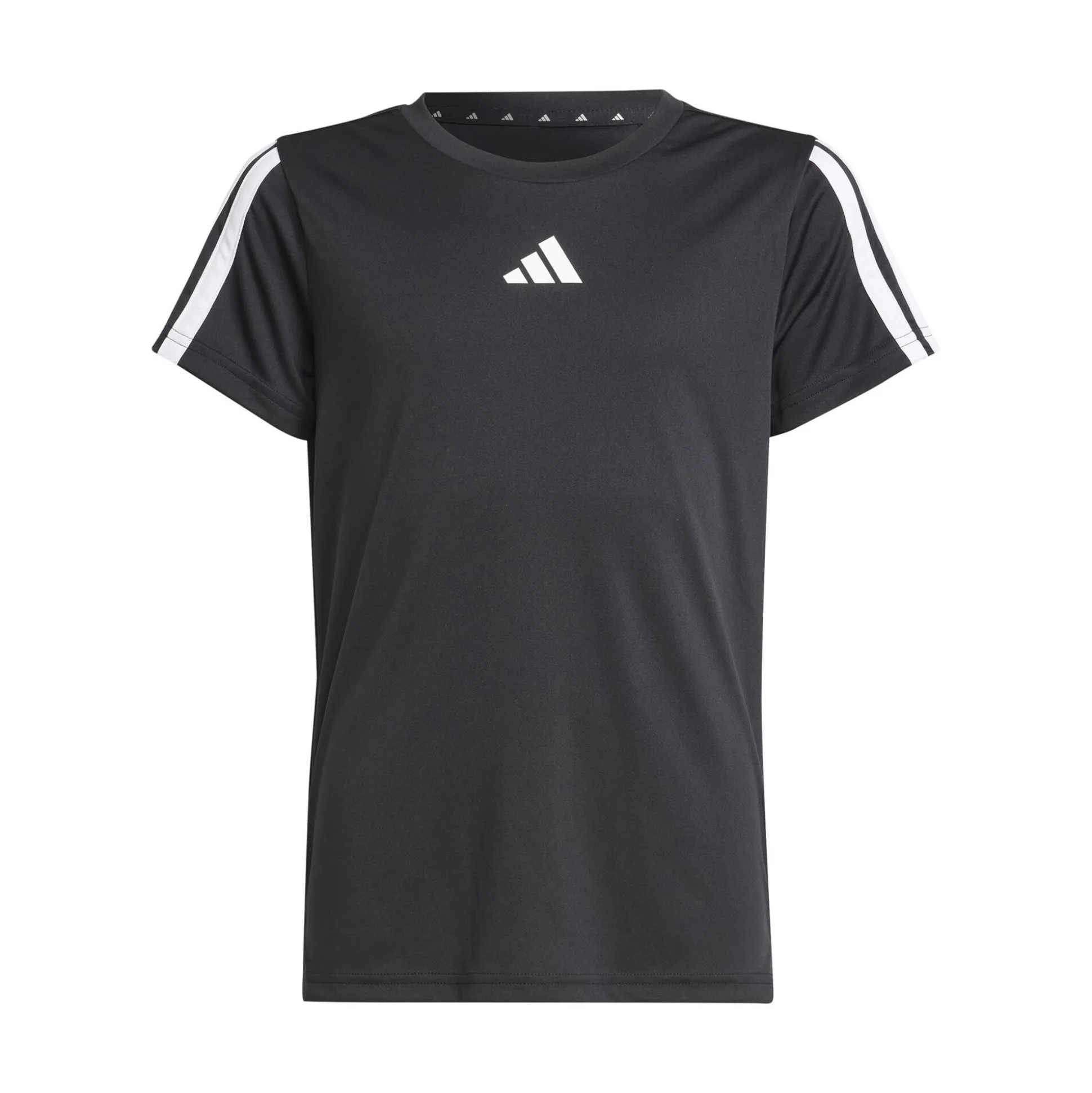 Shop Training Essentials 3 Stripes T-Shirt Kids - Black, White Shirts