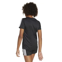 Shop Training Essentials 3 Stripes T-Shirt Kids - Black, White Shirts