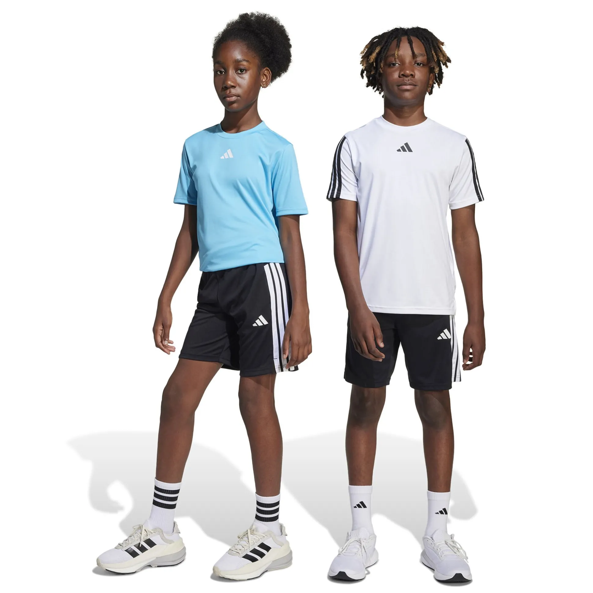 Best Sale Training Essentials 3 Stripes Shorts Kids - Black, White Shorts
