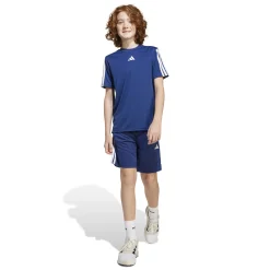 New Training Essentials 3 Stripes Shorts Kids - Dark Blue, White Shorts