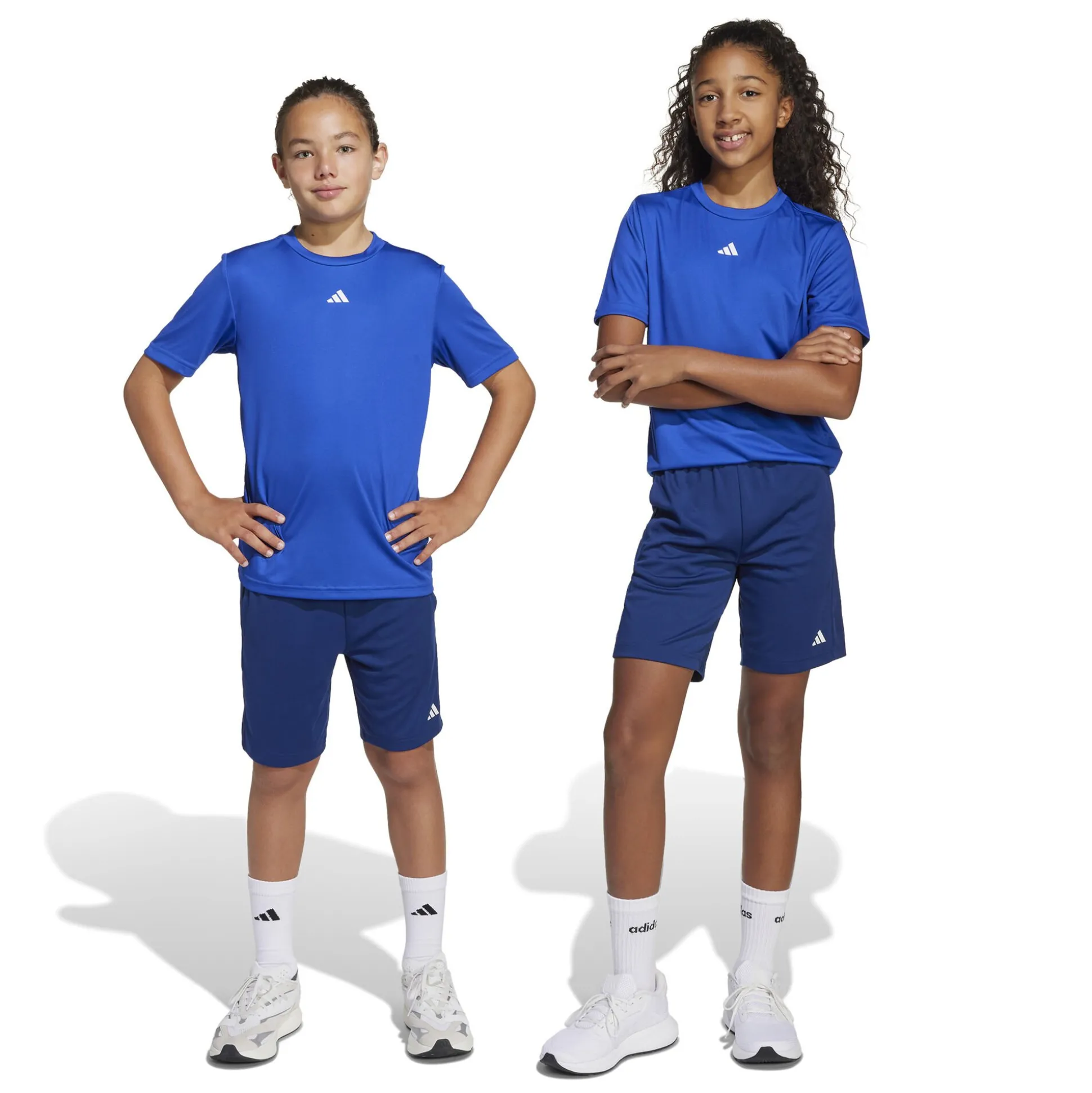 Discount Training Essentials Logo Regular Fit Shorts Kids - Dark Blue Shorts