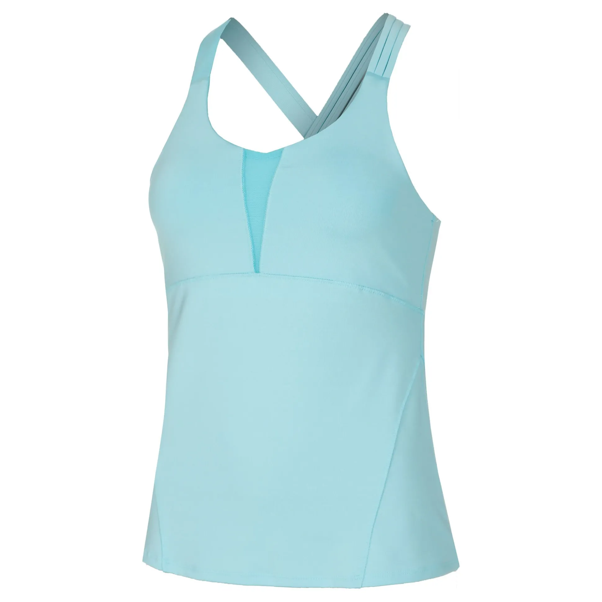 Cheap Triple Strap With Bra Tank Top Women - Light Blue Tops